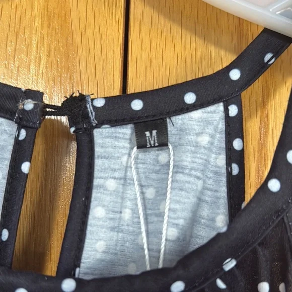 Chic Black and White Polka Dot Dress - Picture 2 of 5